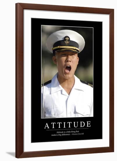 Attitude: Inspirational Quote and Motivational Poster-null-Framed Photographic Print