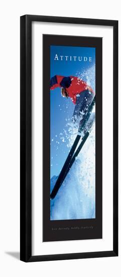 Attitude - Skier-unknown unknown-Framed Photo