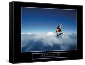 Attitude-null-Framed Stretched Canvas