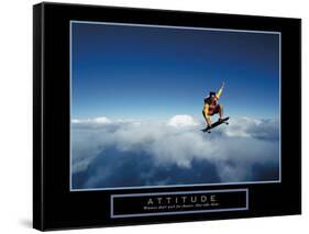 Attitude-null-Framed Stretched Canvas