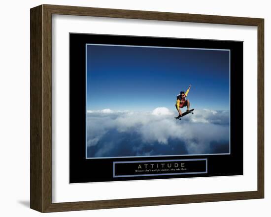 Attitude-null-Framed Art Print