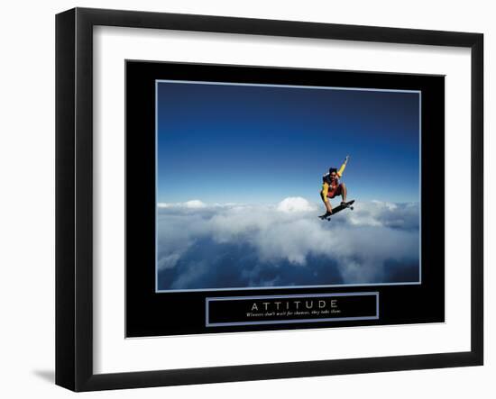 Attitude-null-Framed Art Print