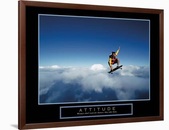 Attitude-null-Framed Art Print