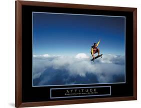 Attitude-null-Framed Art Print