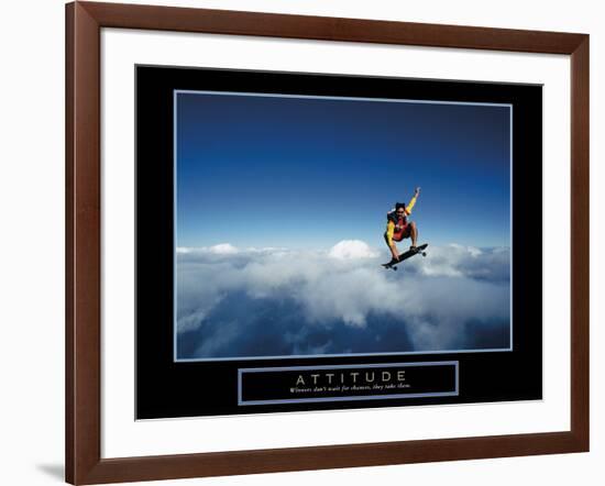 Attitude-null-Framed Art Print