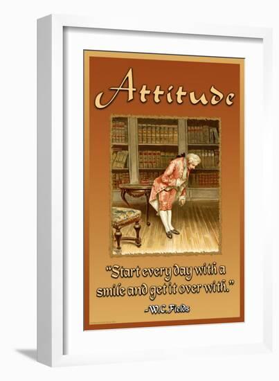 Attitude-null-Framed Art Print