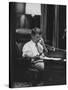 Attorney Gen. Robert F. Kennedy in His Office at Night-null-Stretched Canvas