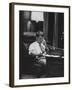 Attorney Gen. Robert F. Kennedy in His Office at Night-null-Framed Photographic Print