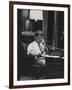 Attorney Gen. Robert F. Kennedy in His Office at Night-null-Framed Photographic Print