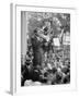 Attorney General Bobby Kennedy Speaking to Crowd in D.C.-Warren K^ Leffler-Framed Photo