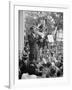 Attorney General Bobby Kennedy Speaking to Crowd in D.C.-Warren K^ Leffler-Framed Photo