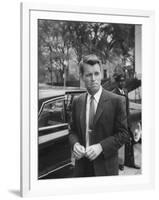 Attorney General Robert F. Kennedy, after Meeting of National Security Council, Re Cuban Crisis-null-Framed Photographic Print
