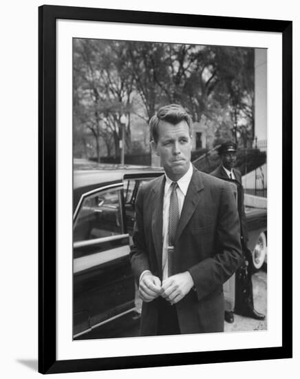 Attorney General Robert F. Kennedy, after Meeting of National Security Council, Re Cuban Crisis-null-Framed Photographic Print