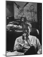 Attorney General Robert F. Kennedy, in His Office-null-Mounted Photographic Print