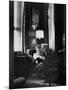 Attorney General Robert F. Kennedy Sitting in Chair in His Office-null-Mounted Photographic Print