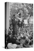 Attorney General Robert F Kennedy speaking to a crowd of Civil Rights protestors, 1963-Warren K. Leffler-Stretched Canvas