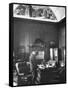 Attorney General Robert F. Kennedy Standing at His Desk-null-Framed Stretched Canvas