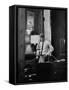 Attorney General Robert F. Kennedy, Talking on the Telephone in His Office-George Silk-Framed Stretched Canvas