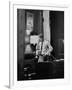 Attorney General Robert F. Kennedy, Talking on the Telephone in His Office-George Silk-Framed Photographic Print