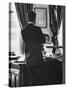 Attorney General Robert Kennedy, Conferring with Brother President John Kennedy at White House-Art Rickerby-Stretched Canvas