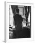 Attorney General Robert Kennedy, Conferring with Brother President John Kennedy at White House-Art Rickerby-Framed Photographic Print