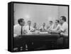 Attorney Milton R. Wessel Sitting with His Assistants at the Time of the Appalachin Gangsters Trial-null-Framed Stretched Canvas
