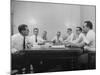 Attorney Milton R. Wessel Sitting with His Assistants at the Time of the Appalachin Gangsters Trial-null-Mounted Photographic Print