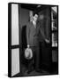 Attorney Richard Nixon in the Doorway of Law Office After Returning From WWII to Resume His Career-George Lacks-Framed Stretched Canvas