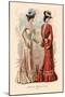 Attractive Afternoon Gowns-null-Mounted Art Print