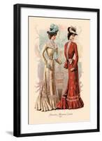 Attractive Afternoon Gowns-null-Framed Art Print