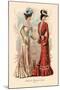 Attractive Afternoon Gowns-null-Mounted Art Print