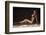 Attractive Brunette Lady Posing on the Beach at Night.-PawelSierakowski-Framed Photographic Print