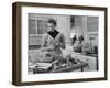 Attractive Housewife in Modern Kitchen, Preparing Food-Eliot Elisofon-Framed Photographic Print