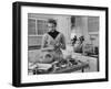 Attractive Housewife in Modern Kitchen, Preparing Food-Eliot Elisofon-Framed Photographic Print