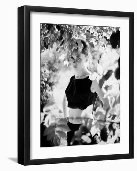 Attractive Woman at the Cannes Film Festival-Paul Schutzer-Framed Photographic Print