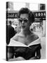 Attractive Young Woman in Manhattan-Lisa Larsen-Stretched Canvas