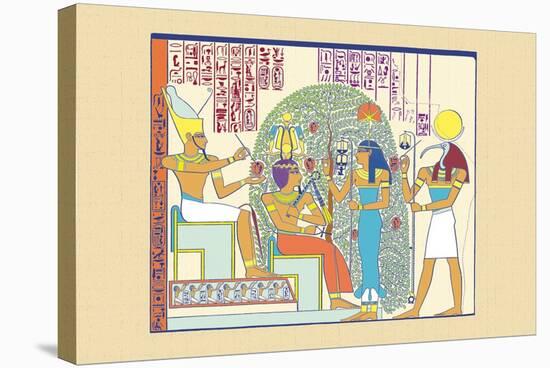 Atum, Ramses II and Sefekh-J. Gardner Wilkinson-Stretched Canvas