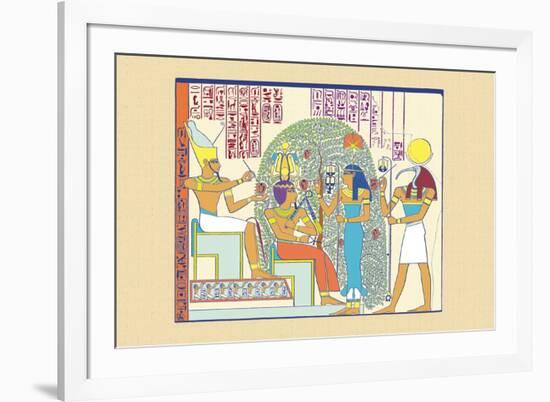 Atum, Ramses II and Sefekh-J. Gardner Wilkinson-Framed Premium Giclee Print