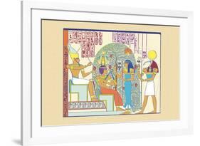 Atum, Ramses II and Sefekh-J. Gardner Wilkinson-Framed Premium Giclee Print