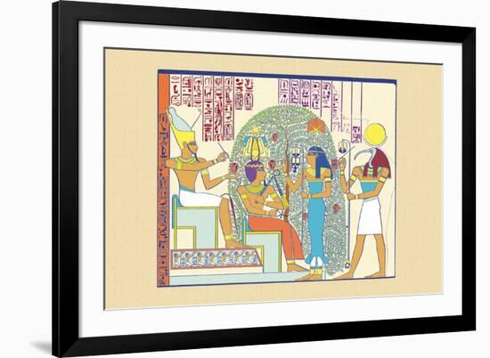 Atum, Ramses II and Sefekh-J. Gardner Wilkinson-Framed Premium Giclee Print