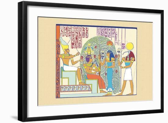 Atum, Ramses II and Sefekh-J. Gardner Wilkinson-Framed Art Print