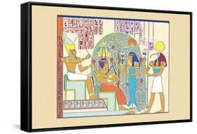 Atum, Ramses II and Sefekh-J. Gardner Wilkinson-Framed Stretched Canvas