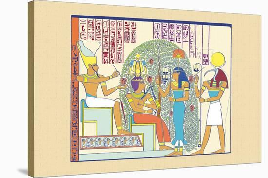 Atum, Ramses II and Sefekh-J. Gardner Wilkinson-Stretched Canvas