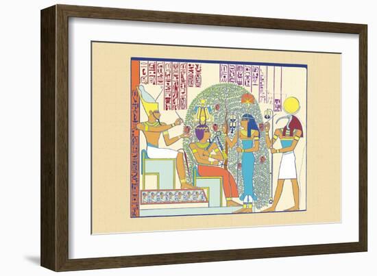 Atum, Ramses II and Sefekh-J. Gardner Wilkinson-Framed Art Print