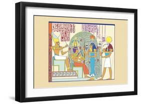 Atum, Ramses II and Sefekh-J. Gardner Wilkinson-Framed Art Print