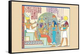 Atum, Ramses II and Sefekh-J. Gardner Wilkinson-Framed Stretched Canvas