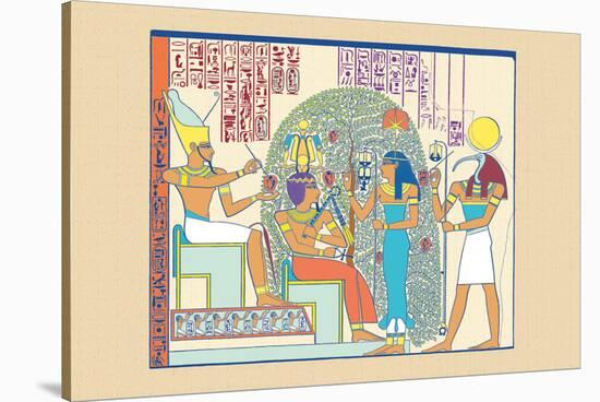 Atum, Ramses II and Sefekh-J. Gardner Wilkinson-Stretched Canvas