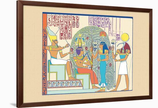 Atum, Ramses II and Sefekh-J. Gardner Wilkinson-Framed Art Print