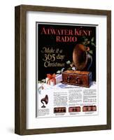 Atwater Kent Radio, Radios, USA, 1920-null-Framed Giclee Print