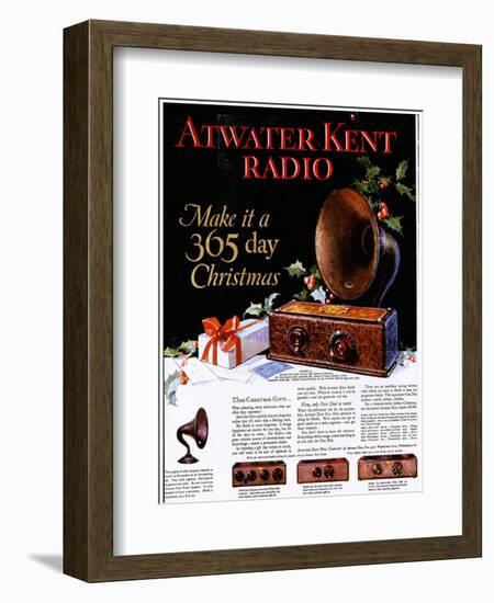 Atwater Kent Radio, Radios, USA, 1920-null-Framed Giclee Print